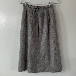Vintage Gray Pencil Skirt